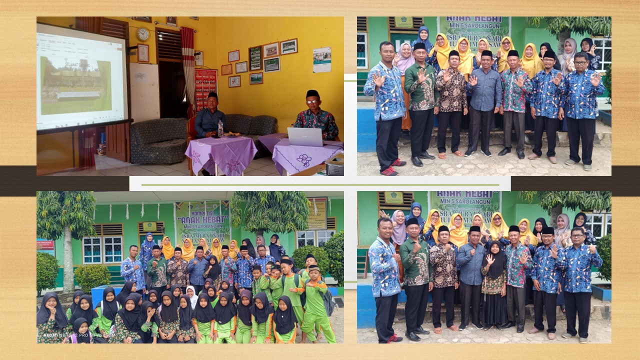 Monev Bpk. Alfian D. S.Ag., M.Pd.I. Pengawas MIN 5 Sarolangun